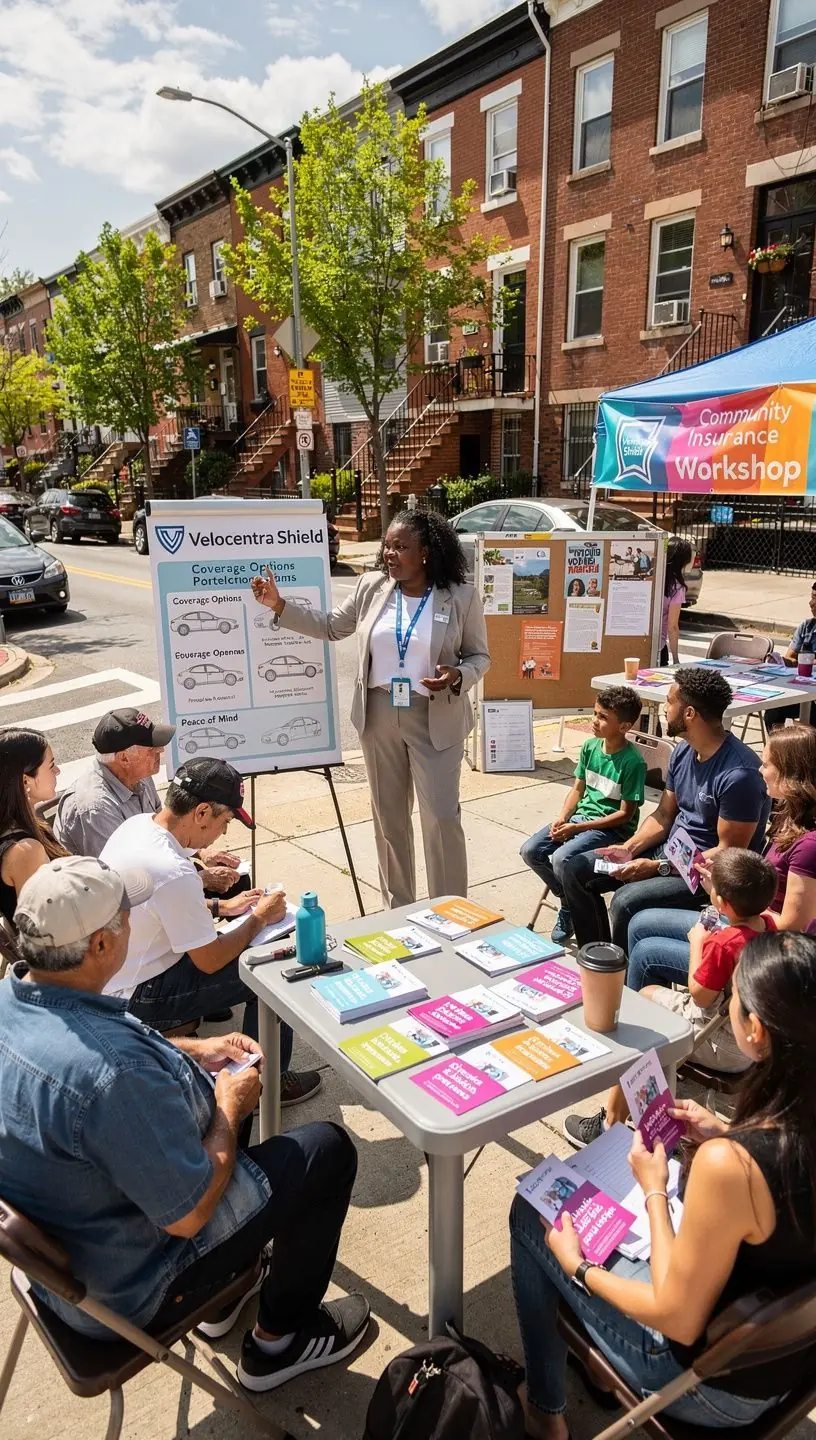 Mężczyzna przegląda dokumenty ubezpieczeniowe w biurze, planując ochronę pojazdu.