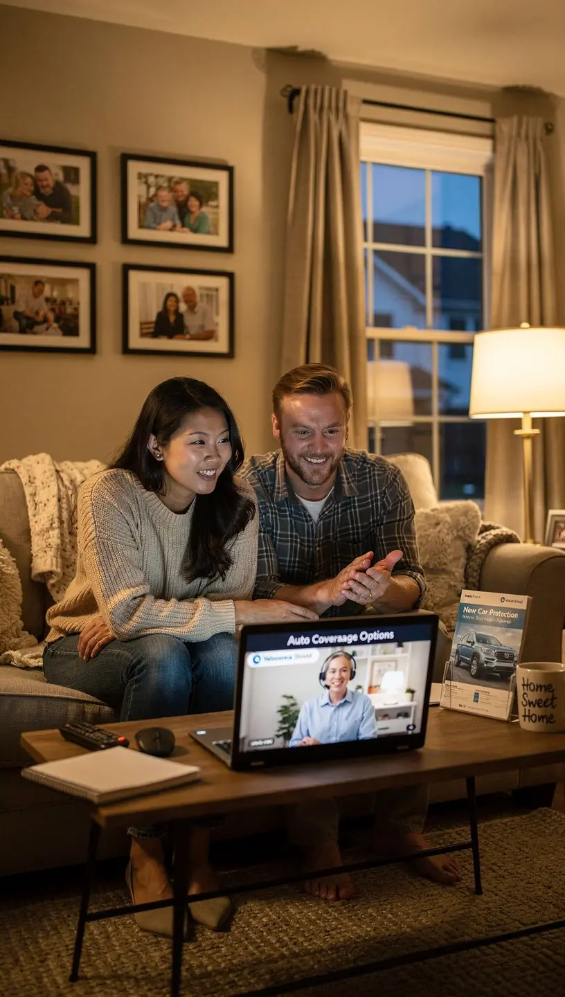 Zadowolona rodzina podróżująca samochodem podczas wakacji, ciesząca się bezpieczeństwem dzięki ubezpieczeniu samochodowemu.